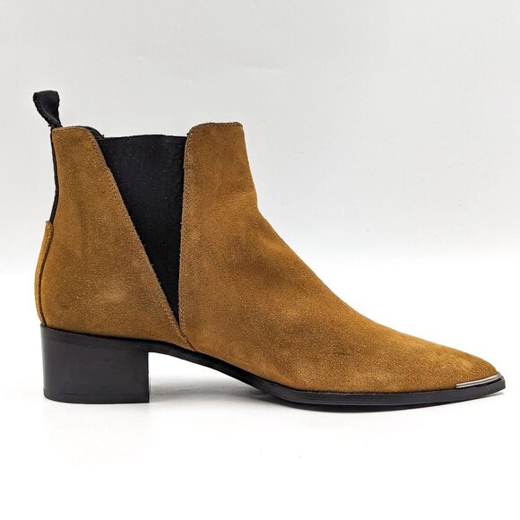 Acne Studios Women Jensen Suede Western Chelsea Point Toe Boots 7.5US EUR38 - Picture 9 of 12